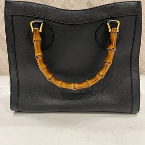 Gucci  bamboo leather tote
